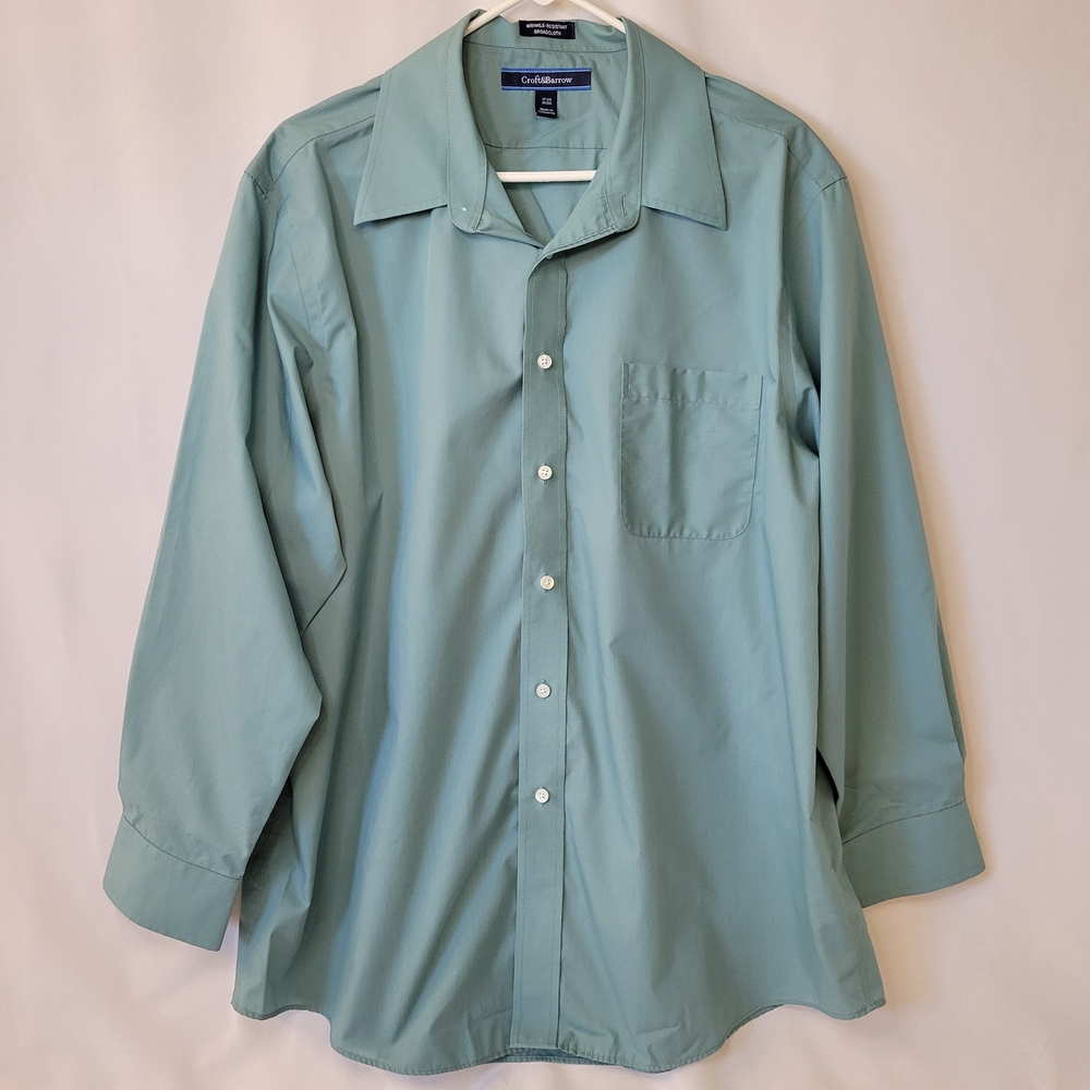 Croft & Barrow Men's Teal Button Down Shirt